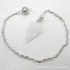 Venta caliente Ágata natural Cristal gema cono hexágono cono colgante DIY Colgante de cristal