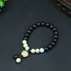 Pulsera de Garra de Gato Asada con Carbón Bodhi Natural Pulsera de Sándalo Rojo Hoja Pequeña Pulsera de Garra de Gato Asada con Carbón Libro Rojo Pulsera Bodhi de Loto