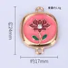 Pendente de Flor Retro Mais Vendido Através das Fronteiras Material para Acessórios DIY Liga de Metal Gotejada Pulseira Pingente de Colar Venda Direta da Fábrica