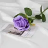 Flores de Rosa de Terciopelo Artificiales para Decoración de Boda, Flores Falsas de Seda para Decoración del Hogar del Día de San Valentín, Ramo de Flores Artificiales