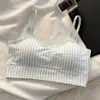 Chaleco Deportivo para Niñas Estilo Fresco Período de Desarrollo Estudiantil A prueba de Golpes Transpirable Fijo Una Taza Sin Costuras Chaleco Sujetador