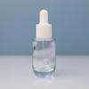 Estritamente selecionado em estoque 15ml gota a gota essência garrafa cilindro de vidro garrafa transparente cosmético óleo essencial garrafa de vidro líquido
