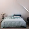 Juego de Cama Minimalista Estilo Japonés de Felpa Corta de Terciopelo 190g Invierno Cuatro Piezas con Tacto de Alta Gama, Funda Nórdica y Sábana de Color Sólido