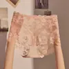 Estilo Puro Deseo, Ligeros y Sexys Panties de Encaje de Cintura Alta para Mujer, Control de Abdomen y Levantamiento de Glúteos, Modernos de Talla Grande Calados Transpirables