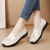 2026 Zapatos Casuales Antideslizantes Cómodos Versátiles para Mujer Zapatos Planos Mocasines Zapatos de un Solo Color Zapatos para Mamá Zapatos Formales de Moda para Mujer