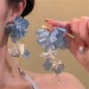 ¡Solo para Flores! Aretes de Flores de Dopamina para Mujer, Aretes Estilo Vacaciones de Primavera, Aretes Coloridos Dulces con Borlas