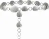 Cadena de Flor Metálica Hueca Retro Transfronteriza Europea y Americana Estilo Étnico Cadena Corporal Decoración Casual Cadena de Cintura Patchwork para Mujer