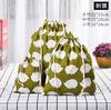 Bolsa con cordón de algodón y lino estampada con liquidación de fábrica, bolsa para guardar ropa interior, artículos diversos, bolsa de regalo para viajes