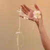 "Coleção Flores" Colar de Contas de Lírio Fresco Estilo Floresta com Design Criativo e Único, Corrente Versátil para Clavícula para Mulheres