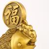 Atacado de fábrica ornamentos de peixe dragão dourado em latão peixe anual ornamentos de peixe sala de estar varanda armário de vinho decorações para casa
