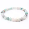 Pulsera de Cristal Natural, Simple de un Solo Círculo con Cuentas Redondas Joyería Transfronteriza, Joyería Estilo Pareja de Ágata Roja, Pulseras de Cristal para la Mano