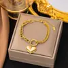 Pulseira de Aço Titânio Dongguan Transfronteiriça, Não Desbota, Estilo Novo, Acessórios Japoneses e Coreanos, Pulseira Feminina, Ouro 18K, Fashion, Luxo Leve, Sensação de Alto Padrão