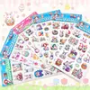 Serie iridiscente y brillante de pegatinas reflectantes, pegatinas creativas de manualidades con temática de dibujos animados educativos y juegos de pegatinas para scrapbooking - directamente del fabricante