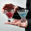 Copas de vino pequeñas de estilo vintage únicas con diseño exquisito y atractivo, adecuadas para uso doméstico como copas de cóctel, copas de agua con gas y copas de jugo