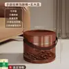 Tina Avanzada para Lavar Pies de Casa Cubo para Pies Barril de Madera Madera de Cedro Madera Maciza Cubo para Pies con Masaje Conservación del Calor Calefacción Tienda de Terapia para Pies Cubo de Baño