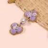 Botão Cheongsam, novo botão de três argolas estilo chinês com pérola e strass de flor de cerejeira, botão decorativo para Hanfu e traje Tang, acessório de vestuário