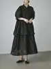 Vestido Retro Japonés con Cuello de Muñeca Nuevo Primavera-Verano Qianhe para Mujer, Vestido Largo Holgado con Diseño de Manga Abullonada