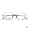 STUDIOMUKU Gafas Frescas de Madera Montura Clásica Estilo Académico Montura Redonda Retenida Retro Montura de Gafas de Titanio Puro