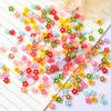 Lirio de los valles 6MM flor de cinco pétalos joyería para uñas mini simulación flor de color sólido aretes pasador accesorios de joyería para uñas