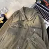 Chaqueta de mezclilla estilo americano, genial, desgastada, vintage para hombre, nueva colección primavera/otoño 2026, de alta gama, versátil, chaqueta de moda para hombre