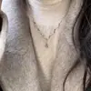 Diseño Minimalista Nuevo Estilo Coreano, Estilo de Nicho, Accesorio de Collar de Gota de Agua de Alta Gama para Mujer, Cadena para Clavícula Versátil de Lujo Ligero
