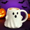 Caneca de Cerâmica para Café Fantasma de Halloween Caneca de Cerâmica Engraçada Formato Criativo Personalizado Caneca de Cerâmica para Café Copo de Água