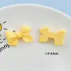 Fosco Médio Simples e Generoso Cor Sólida Laço diy Cola de Creme Caixa de Papelaria Acessórios para Penteado Acessórios de Resina