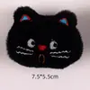 Colgante de Gato de Dibujos Animados Muñeca Pequeña Accesorios Expresión Linda Gato de Peluche con Lunares Broche Gato Muñeca Decorativa para Ropa Bolsos