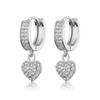 RAKOL Corea Diseño Dongdaemun Juego Completo Zirconia Amor Aretes para Mujer Personalizados Versátiles Geométricos en Forma de Corazón
