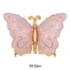 Nuevo producto transfronterizo: globo metálico de mariposa de color sólido mate para decoración de fiestas de cumpleaños de niñas y reuniones festivas