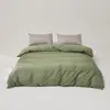 Capa de Edredom Individual Cor Sólida Algodão Longo Sateen 100S Algodão 100% Grau Mãe e Bebê Luxo Leve Roupa de Cama de Algodão para Casa Capa de Edredom 3