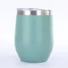 Taza de Huevo de 12 oz Acero Inoxidable 304 Taza con Aislamiento al Vacío Mini Taza de Huevo en Forma de U Portátil para Coche Taza Pequeña para Vino Tinto