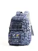 Mochila Escolar Azul Leche con Patrón de Notas Musicales Índigo, Ambiente Fresco y Relajante para Estudiantes, Mochila Ligera de Gran Capacidad para Viajes Escolares