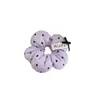 Elástico de Cabelo Laço Cor de Doce Estilo Coreano em Formato de Coração para Mulheres, Corda de Cabelo Versátil para Rabo de Cavalo, Acessório de Cabelo para Coque Infantil