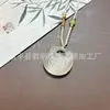 Colgante de Ojo de Gato Estrella y Luna Lindo y Etéreo, Colgante de Ojo de Gato y Jade Durazno Estilo Nicho, Popular en Zonas Turísticas