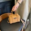 Bolsa de tecido estilo ins coreano 2026 nova bolsa transversal feminina casual versátil bolsa de mão mini requintada bolsa tote pequena