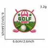 Nuevo Parche de Tela Bordado de Bola de Golf Rosa de Dibujos Animados Serie Deportiva Accesorios para Ropa Parche Bordado Parche Listo para la Venta