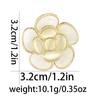 Broche Transfronterizo Nuevo Elegante Ojo de Gato Diamantes de Imitación Flor Espiga de Trigo Exquisito Pin para Abrigo Suéter Abrigo Accesorios Elegante Pecho