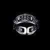 Anillo de Moda Nuevo Vintage Cruz Estilo Hip-Hop Punk Nicho Personalidad Única Estilo Novio Anillo de Diamantes de Dedo Abierto
