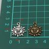 19 * 22 mm, 2 colores, accesorios de joyería DIY, colgante de suegro solar, joyería con abalorios naturales, materiales hechos a mano