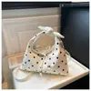 Bolso de Mujer de Lunares, Bolso de Hombro de Gran Capacidad, Bolso de Mano Personalizado para Otoño e Invierno con Lazo, Bolso de Axila, Bolso de Lunares, Lote Pequeño