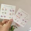 Pendientes de Flores Nicho Simples Aguja de Plata Rosa para Mujer 2024 Nuevos Pendientes Dulces Frescos para Niña Traje Pendientes