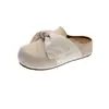 Pantuflas Birkenstock con Lazo para Mujer 2026 Primavera/Verano Nuevas Versátiles sin Cierre Punta Cerrada Casual Pantuflas Birkenstock para Mujer