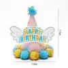 Sombrero de Cumpleaños para Niños y Adultos Punto Láser Reflectante Gorra Puntiaguda de Bola Gorra Puntiaguda de Fiesta Gorra de Corona Gorra de Bola Mao