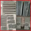 Cerámica Expandida Espuma EPS Patrón de Esvástica Líneas Decoración de Pared Exterior de Casa Rural China Rejilla de Relieve Producto Terminado