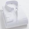 Inverno homens alongamento não-ferro camisa quente manga comprida forrado de lã engrossado negócios vestido casual vestido rugas resistente a rugas camisa de cor sólida