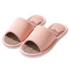 Pantuflas de Piso de Lino con Oso para Pies Mujeres Hogar Silenciosas Antideslizantes Interiores Absorbentes de Sudor Transpirables Cuatro Estaciones Pantuflas de Algodón Hombres