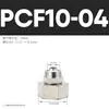 Conector de Giro Rápido Pcf Cobre Acero Inoxidable Rápido Rosca Interna Recto Paso Directo Tubería Neumática 6-01/8-02/10-03/12-04