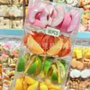 Pinza para el pelo de rodaja de fruta 3D Divertida de Moda Pinza para el pelo Creativa de Naranja y Melocotón Amarillo para Niña