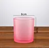 Portavelas de Vidrio Taza de Vela Creativa Frasco para Velas DIY Portavasos de Vidrio para Velas de Aromaterapia Tapa de Bambú para Hacer Logo